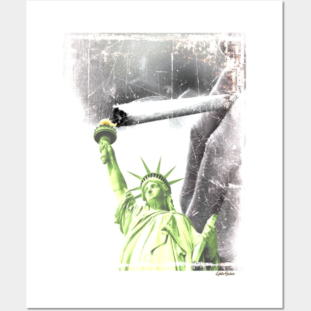 Liberate The Ganja Wall Art by EddieBalevo